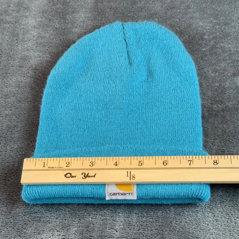Carhartt Kids Youth Acrylic Watch Hat Beanie Turquoise‎ Blue AH8905 Made in USA